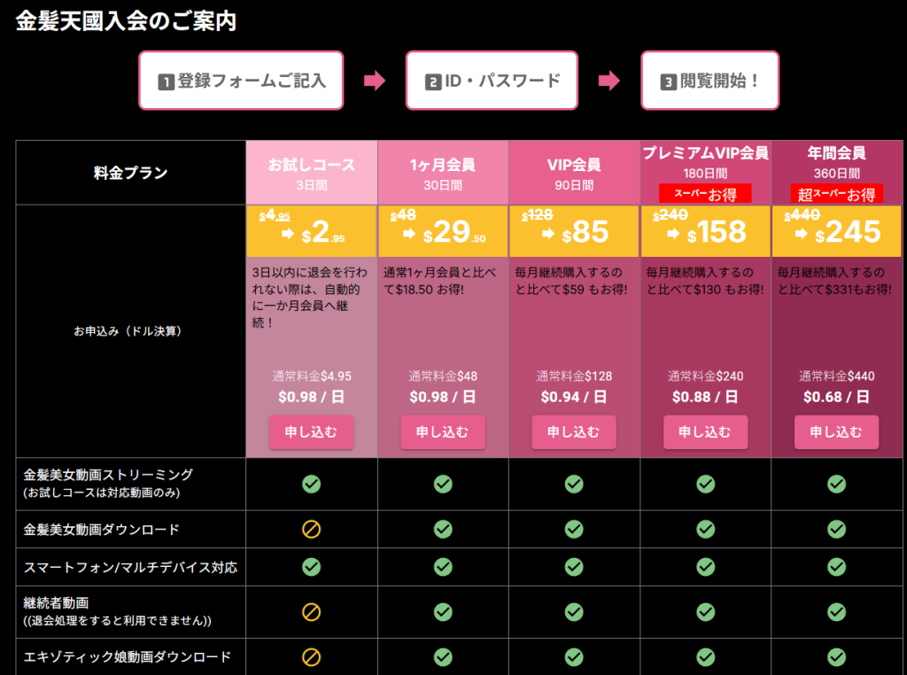 料金プランの説明